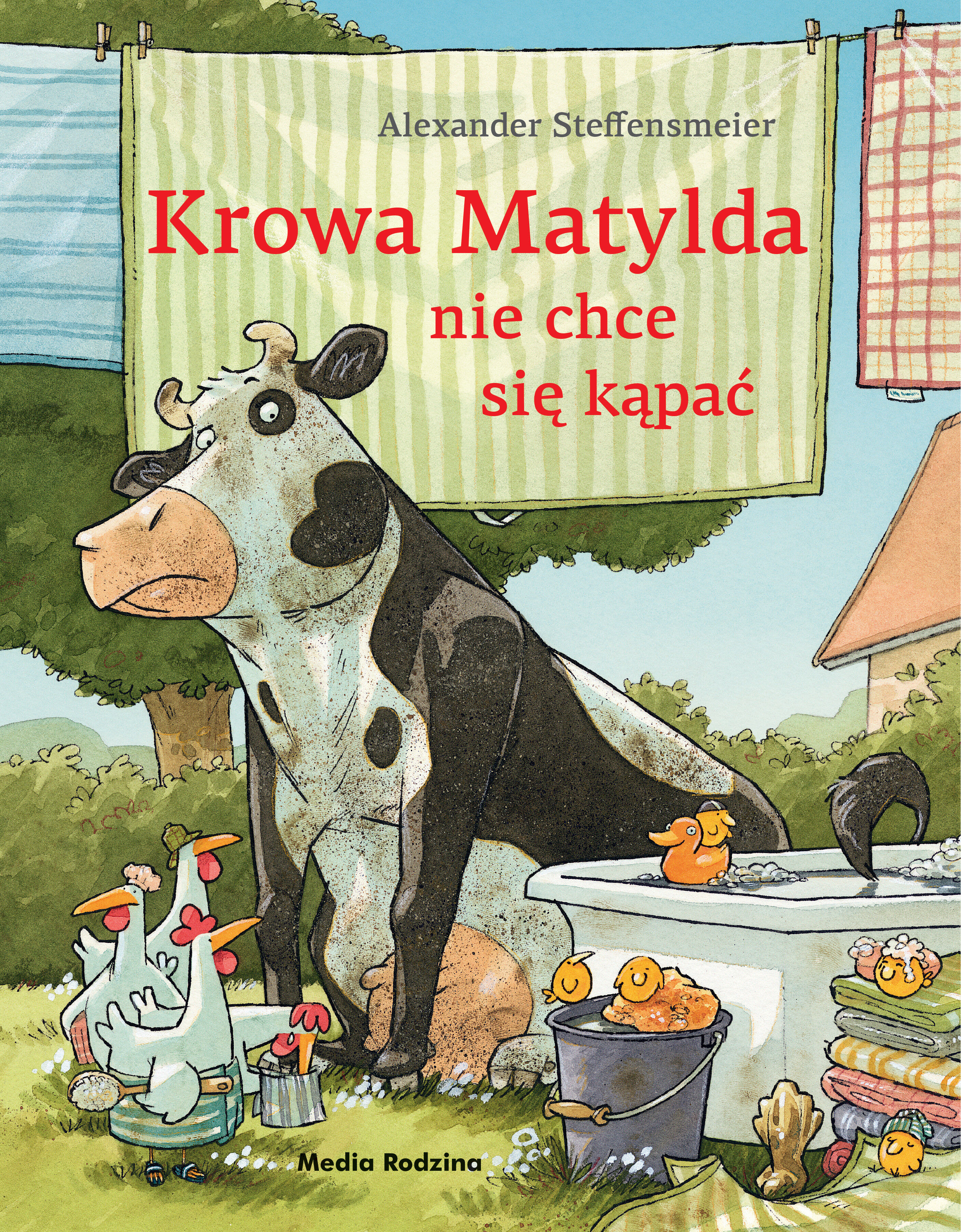 Krowa Matylda nie chce się kąpać. Krowa Matylda