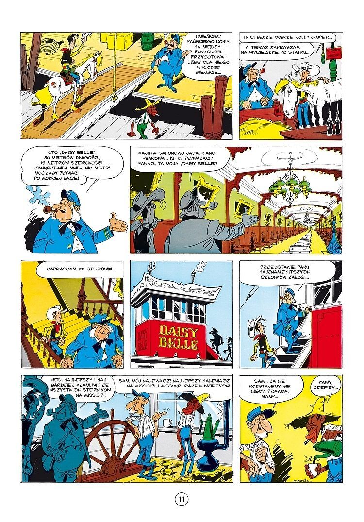 Lucky Luke - W górę Missisipi, Na tropie Daltonów, W cieniu wież