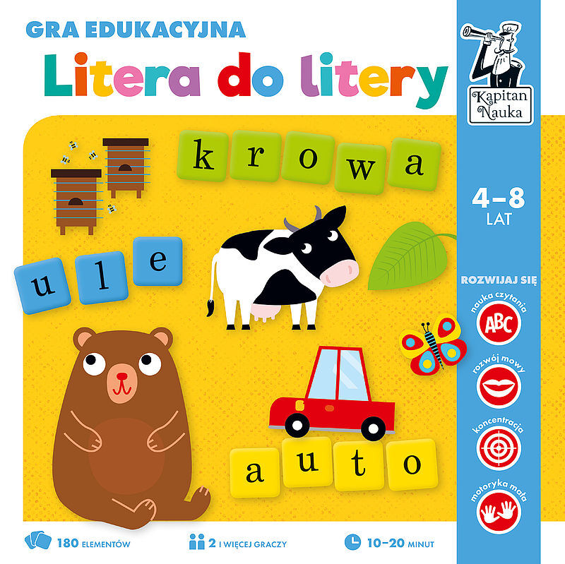 Kapitan Nauka. Litera do litery. Gra edukacyjna