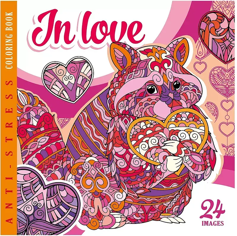 Kolorowanka antystresowa 200x200 12 kartek br in love