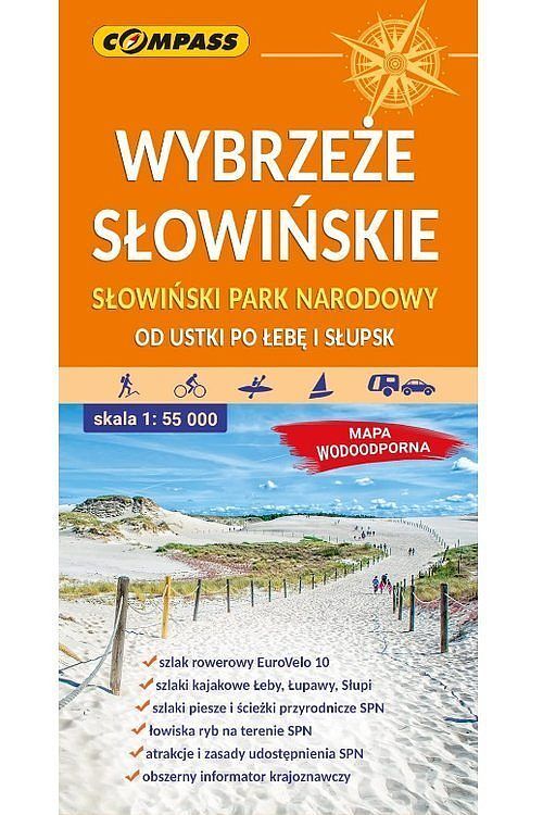 Wybrzeże Słowińskie. Mapa turystyczna w skali 1:55 000 (wersja wodoodporna)