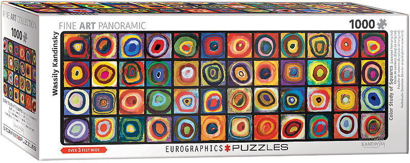 Puzzle 1000 panoramiczne studium kolorów, wasily kandinsky 6010-5443