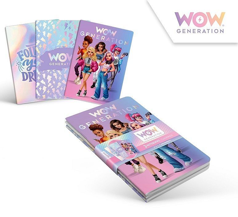 Zeszyt a5 25k wow pakiet 3 sztuki mix wzorów