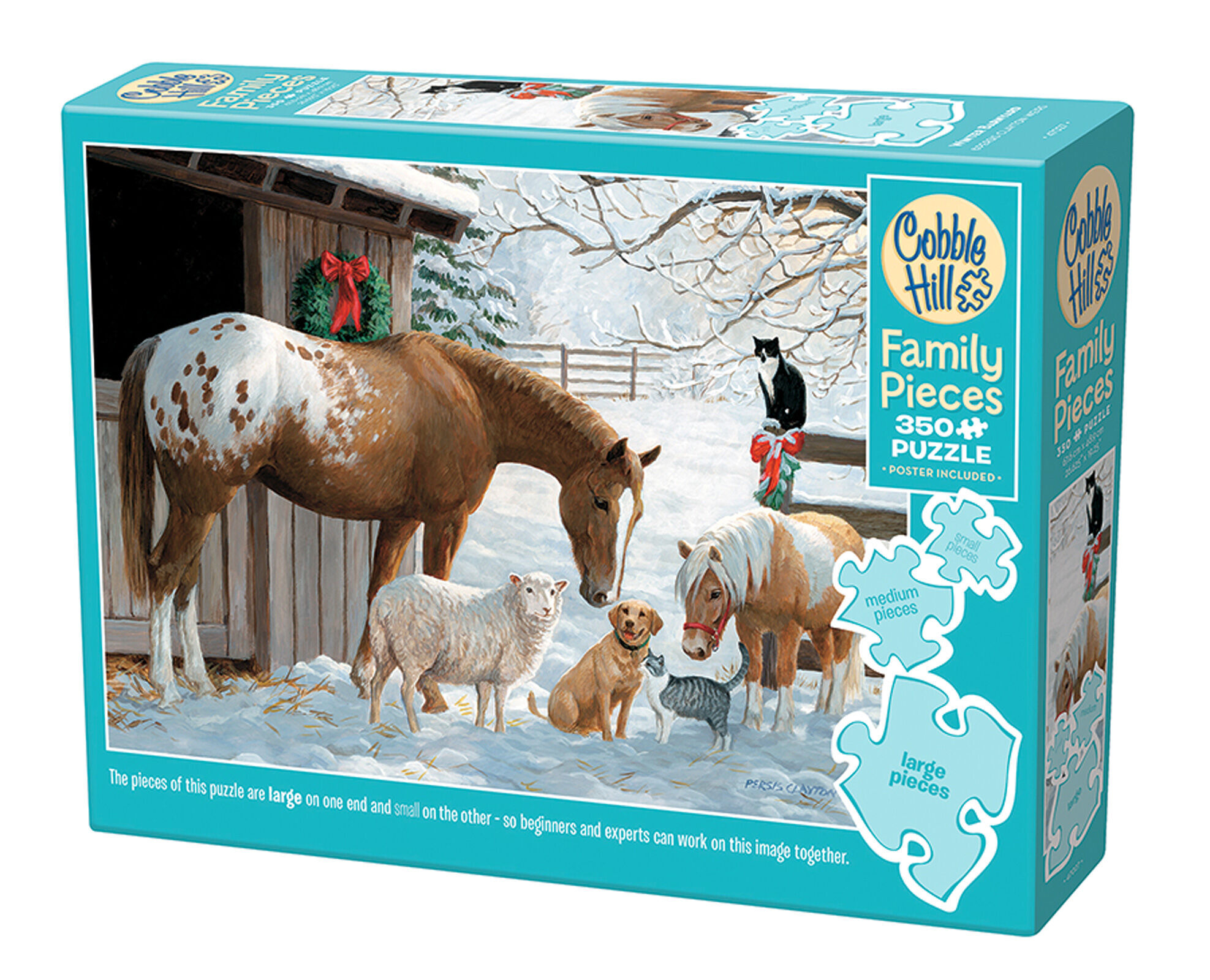Puzzle 350 Zaśnieżone podwórko 112689