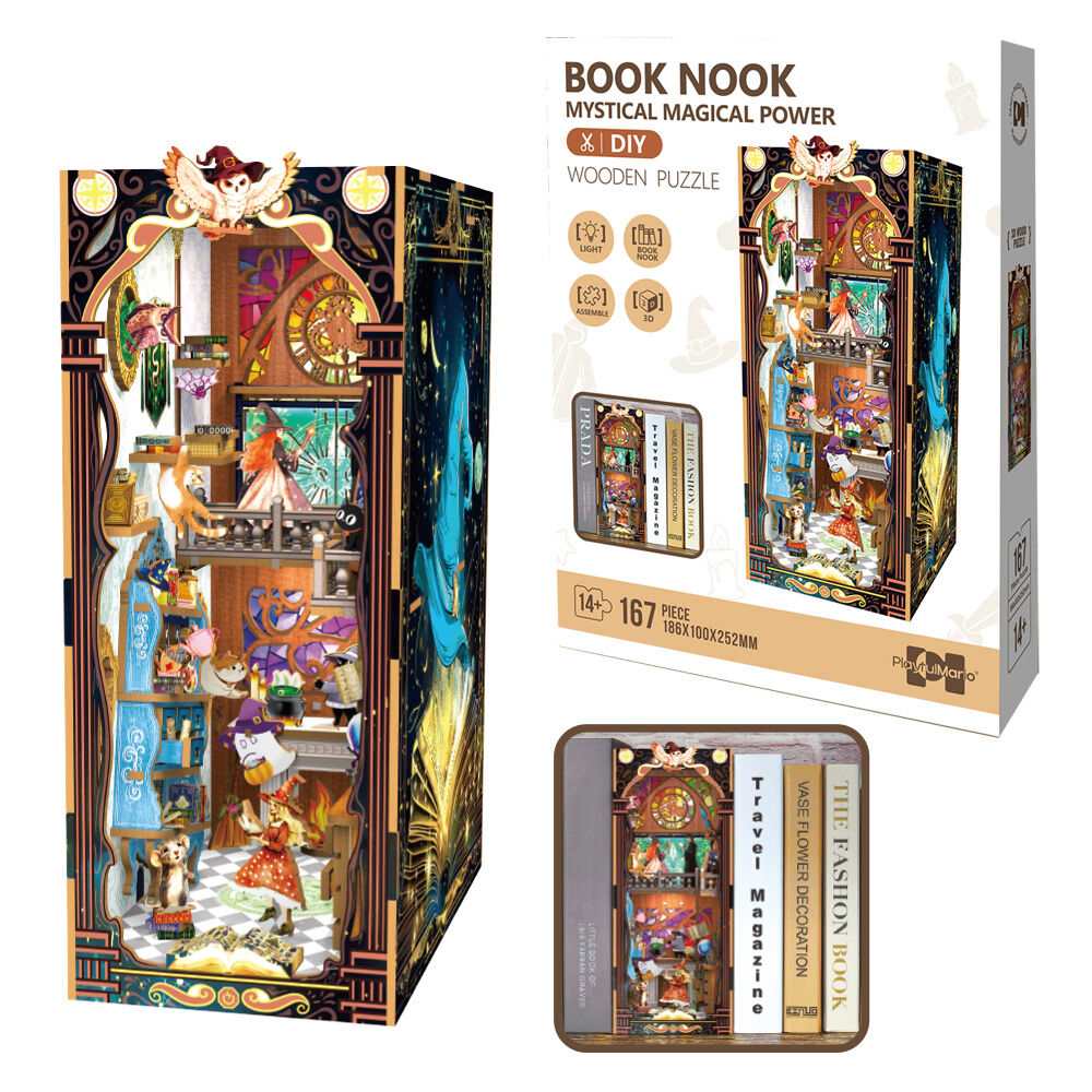 Puzzle 167 3D Książkowy zakątek Magiczny domek