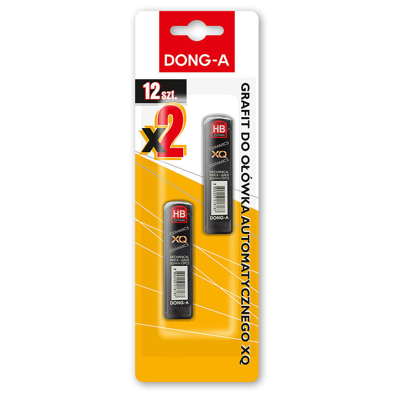 Grafit do ołówka automatycznego  xq 05 mm hb dong-a 2 x 12 szt. Blister