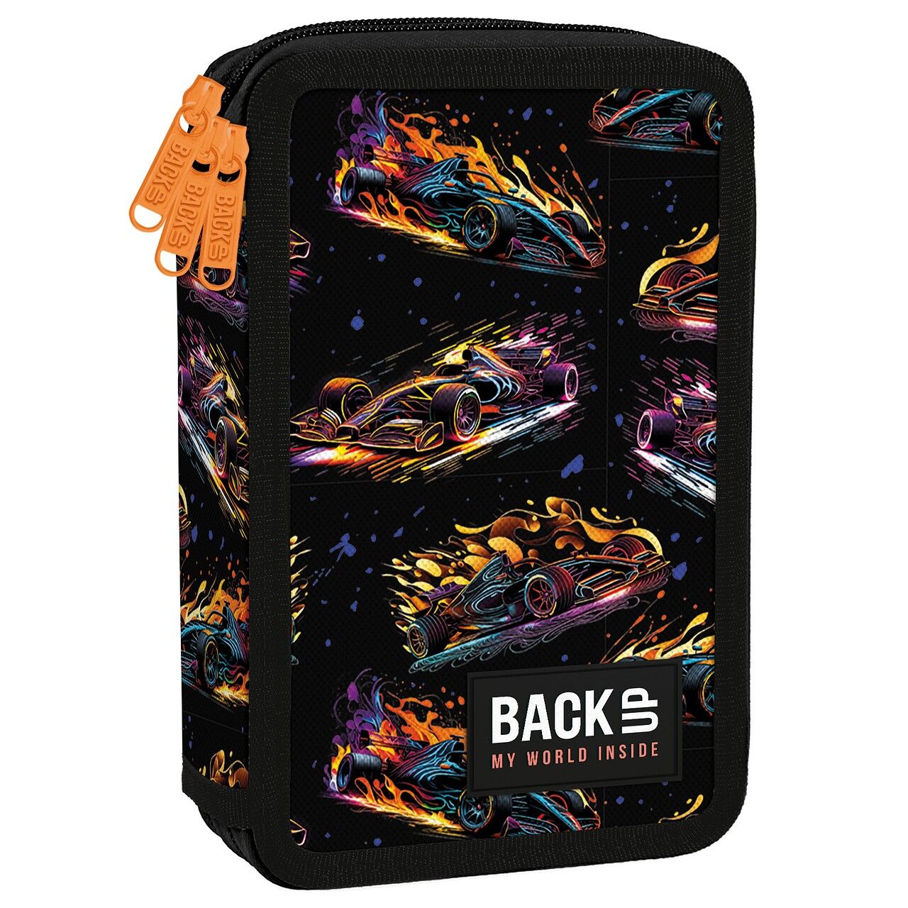 Piórnik 3-komorowy Backup  Neon Race PB8EW70