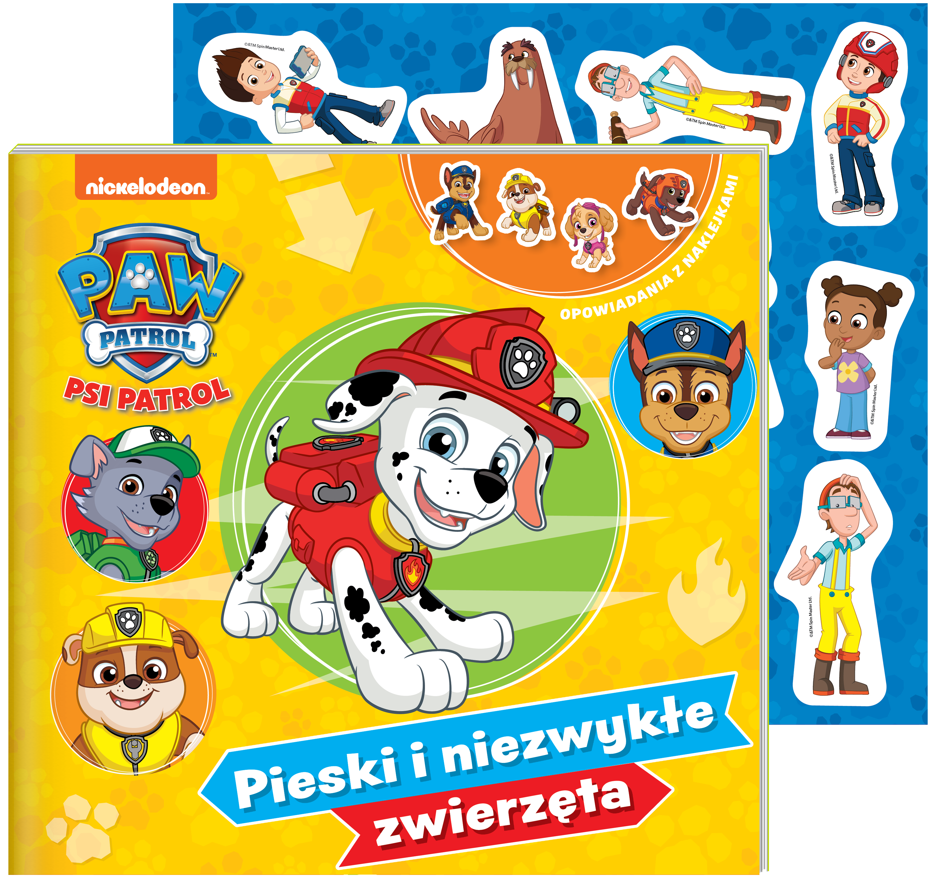 Psi Patrol Opowiadania z naklejkami cz. 9 Pieski i niezwykłe zwierzęta