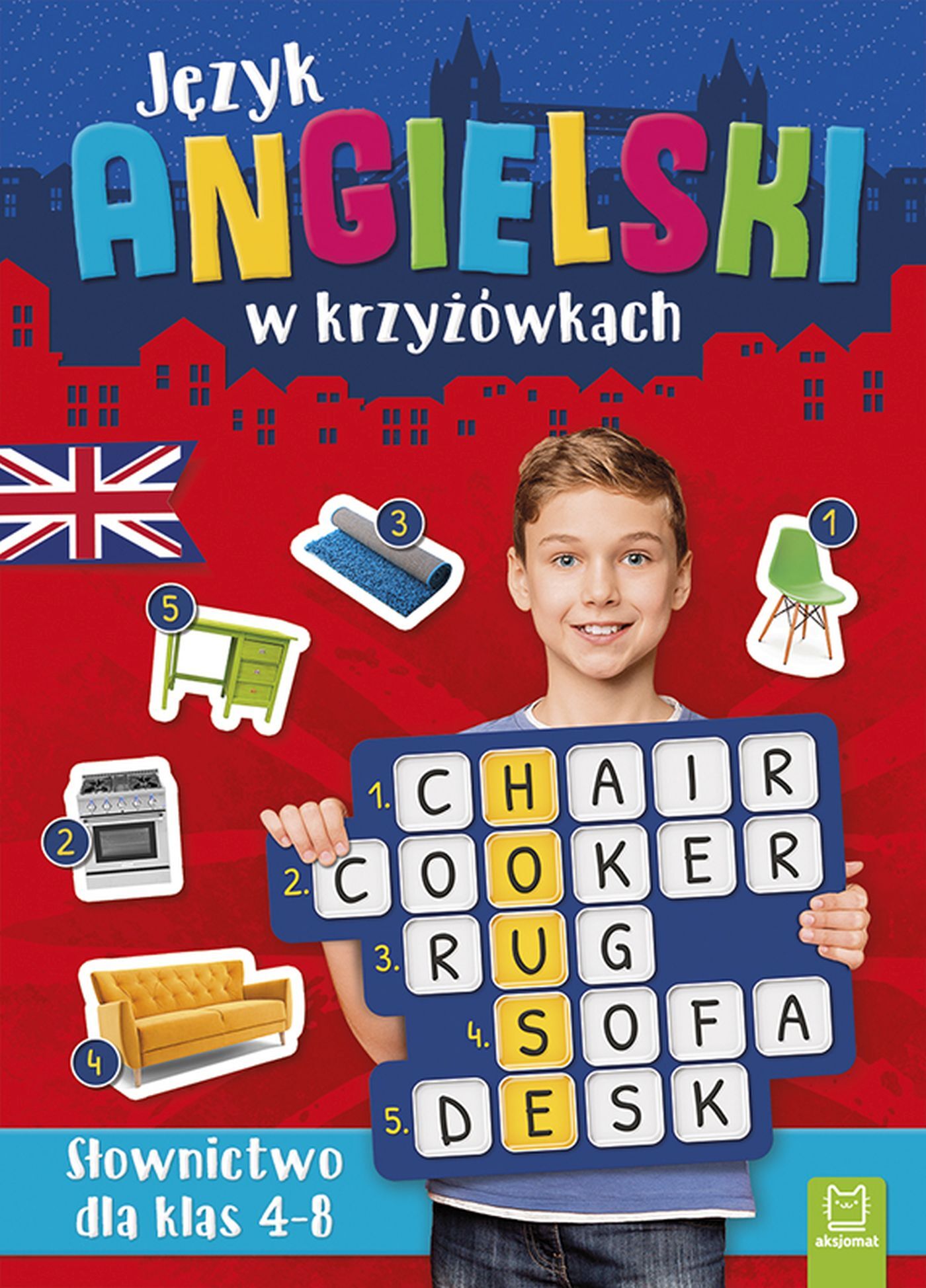 Język angielski w krzyżówkach. Słownictwo dla klas 4-8