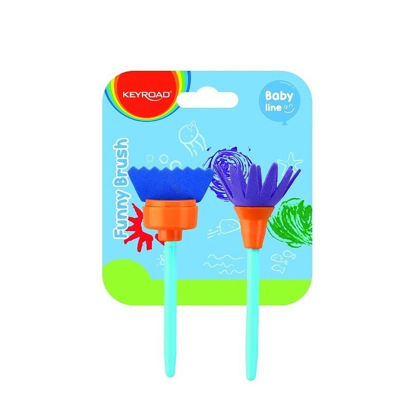 Pędzle kreatywny do malowania keyroa funny brush 2 sztuki