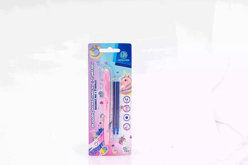 Długopis wymazywalny astrapen oops unicorn +2 wkłady niebieskie