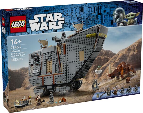 LEGO Star Wars Piaskoczołg wędrownych Jawów i bagnorożec 75453