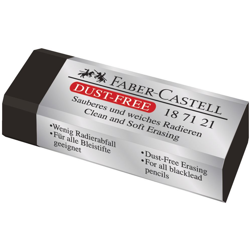 Gumki do wymazywania Dust free - czarna (187121)