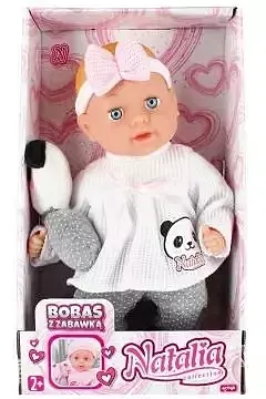 Lalka natalia bobas z zabawką 33 cm