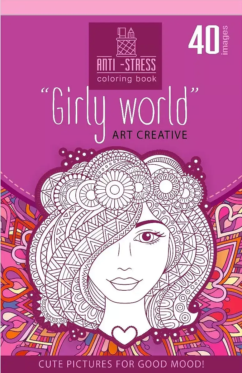 Kolorowanka antystresowa 126x200 20 kartek tw girly world