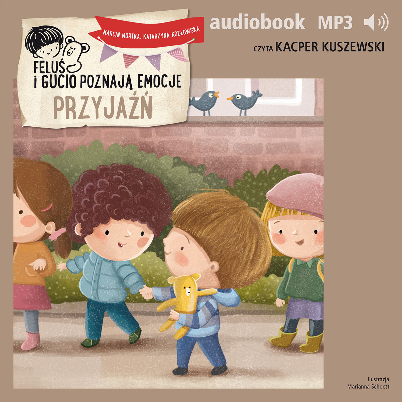 Feluś i Gucio poznają emocje. Przyjaźń (audiobook MP3)