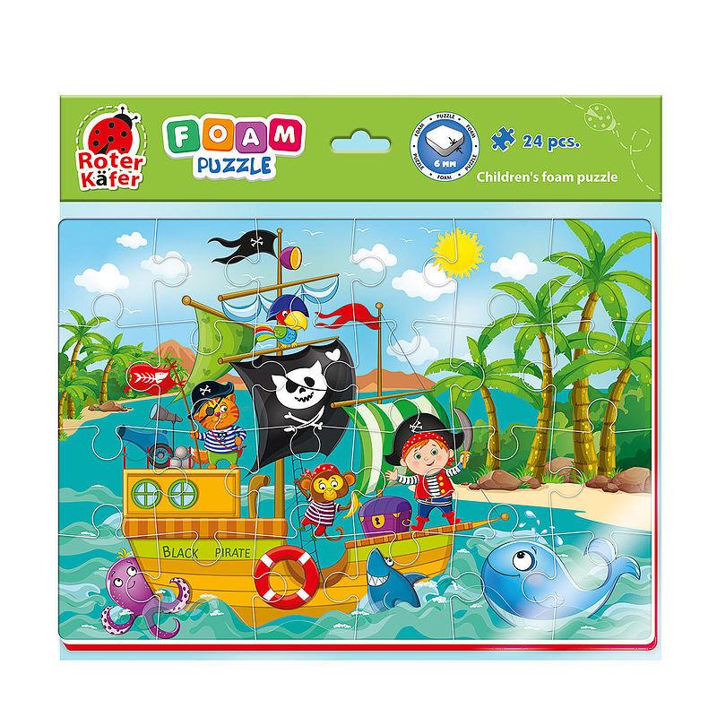 Puzzle piankowe a4 śmieszne obrazki piraci rk6020-07