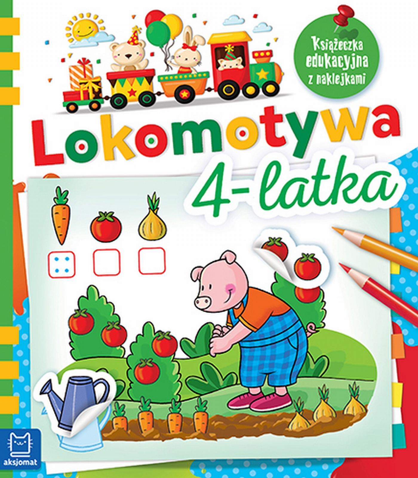 Lokomotywa 4-latka. Książeczka edukacyjna z naklejkami