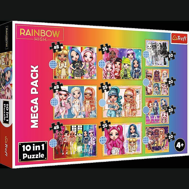 Puzzle 10 w 1 kolekcja modnych laleczek 96000