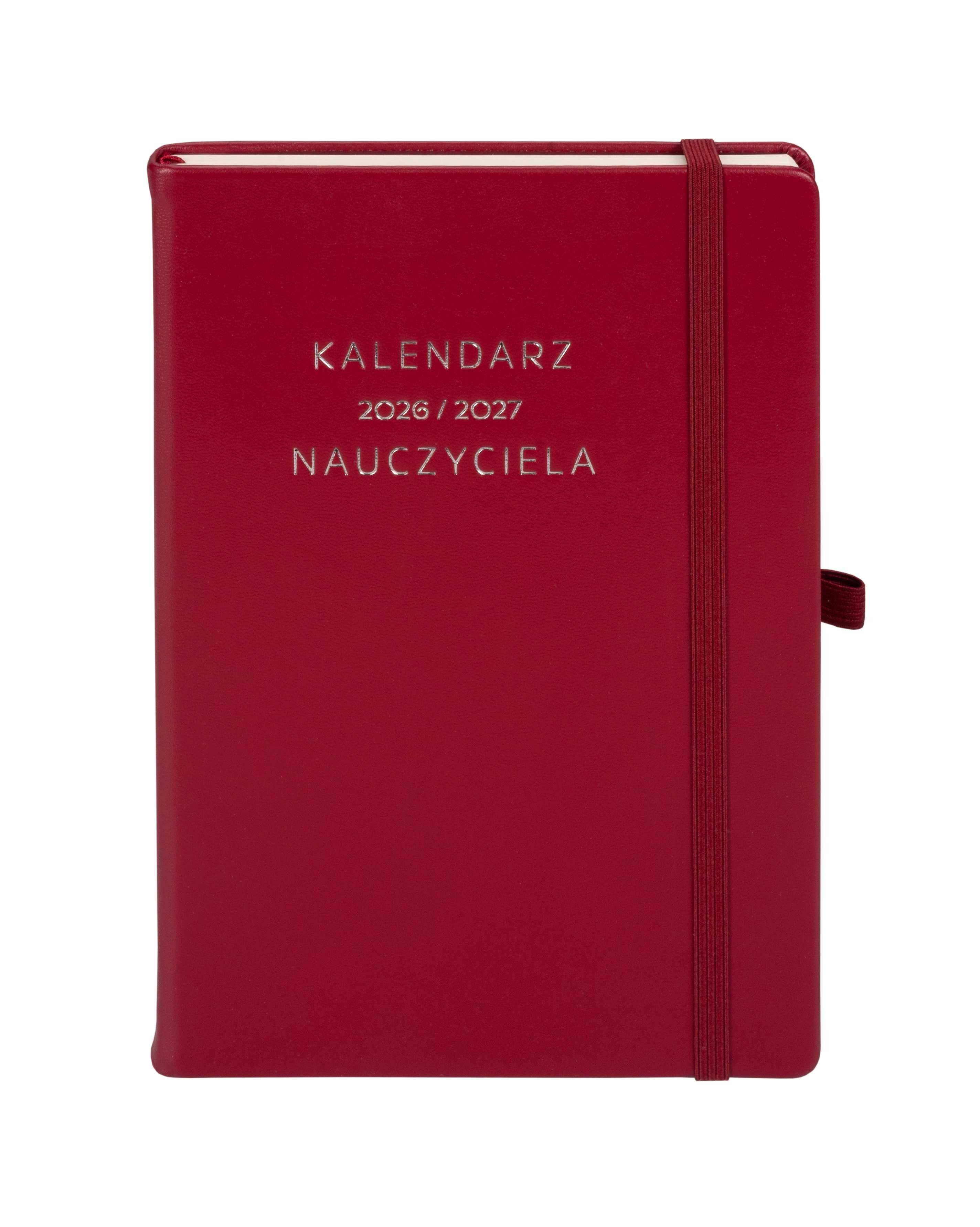 Kalendarz Nauczyciela 2026/2027 A5 TDW bordowy