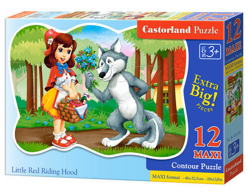Puzzle 12 maxi konturowe Little Red Riding Hood