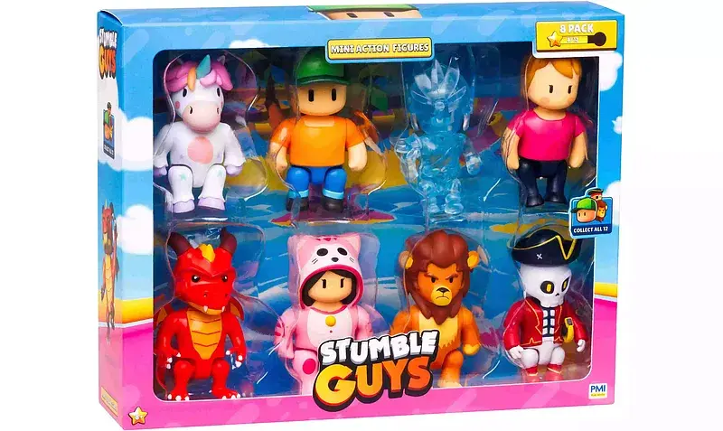 Stumble guys mini action figures 8 pack deluxe box b
