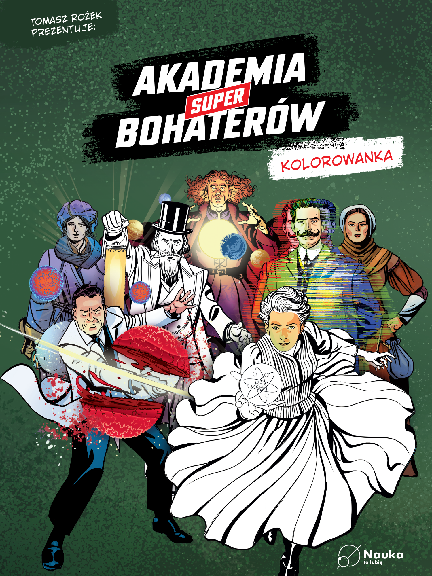 Akademia Superbohaterów - kolorowanka