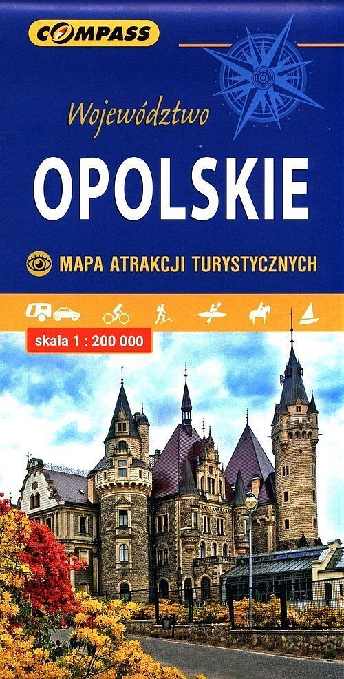 Województwo Opolskie Mapa Atrakcji Turystycznych 1:200 000