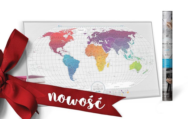 Mapa zdrapka świat travel map air world
