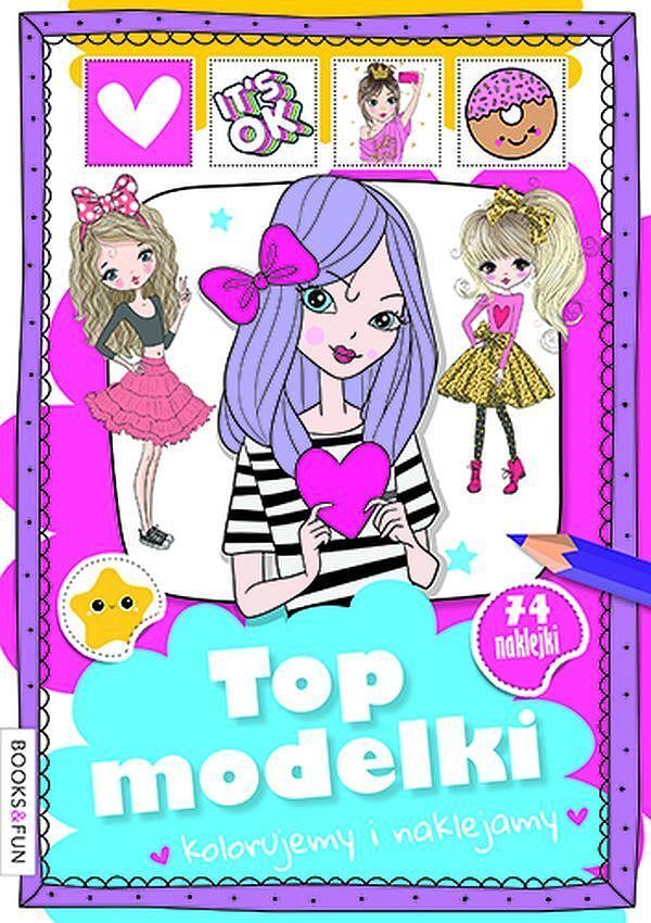 Top modelki. Kolorujemy i naklejamy