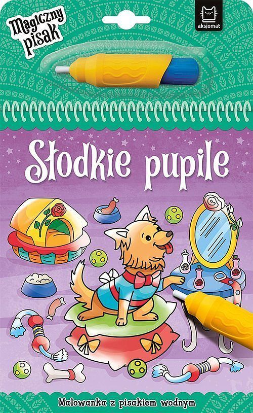 Słodkie pupile. Malowanka z pisakiem wodnym