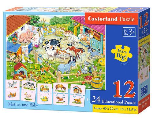 Puzzle edukacyjne Mama i dziecko