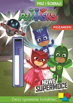 Nowe supermoce pjmasks pidżamersi pisz i ścieraj