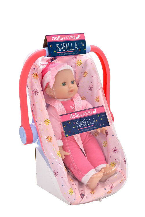 Dolls World Lalka Isabella w nosidełku 30 cm