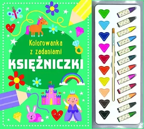 Kolorowanka z zadaniami Księżniczki