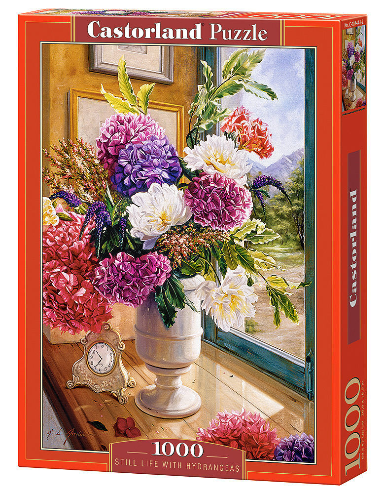 Puzzle Still Life with Hydrangeas 1000