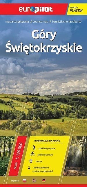 Góry Świętokrzyskie. Mapa turystyczna w skali 1:120 000. Europilot wersja plastik