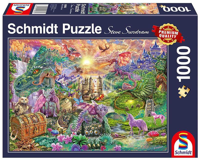 Puzzle 1000 pq zaczarowana kraina smoków 110003