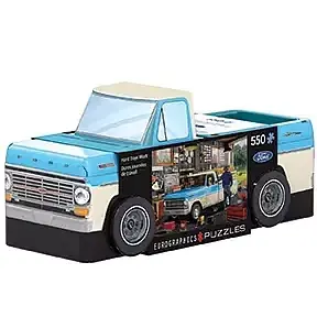 Puzzle 550 tin pickup truck shaped 8551-5781