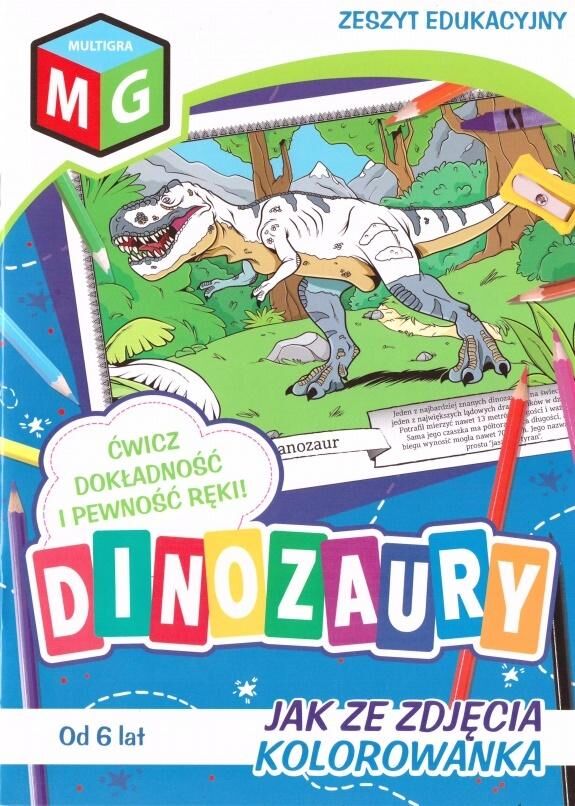 Jak ze zdjęcia kolorowanka Dinozaury