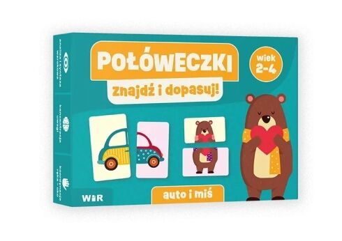 Połóweczki Znajdź i dopasuj! Auto i Miś