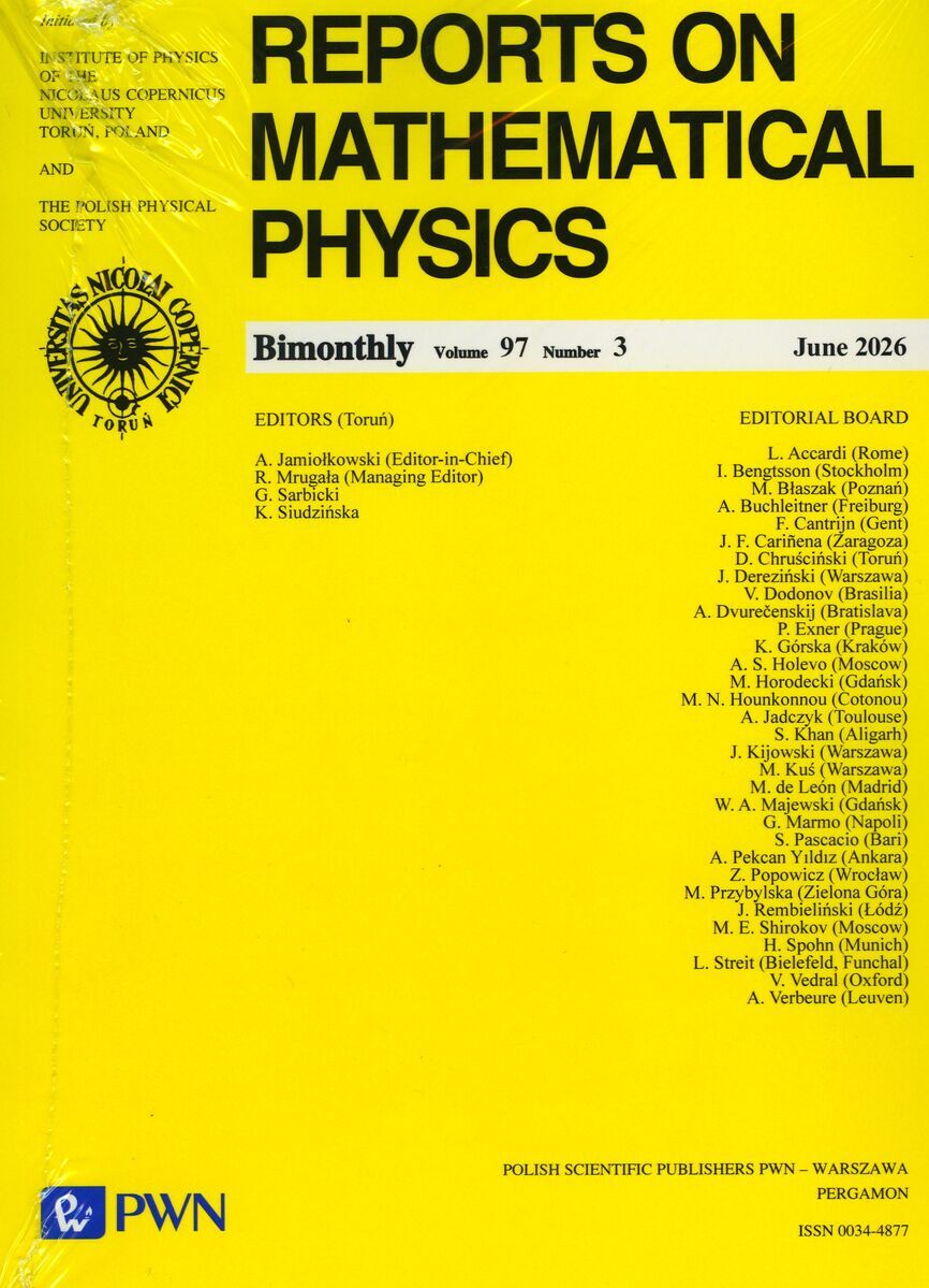 Reports On Mathematical Physics 97/3 2026