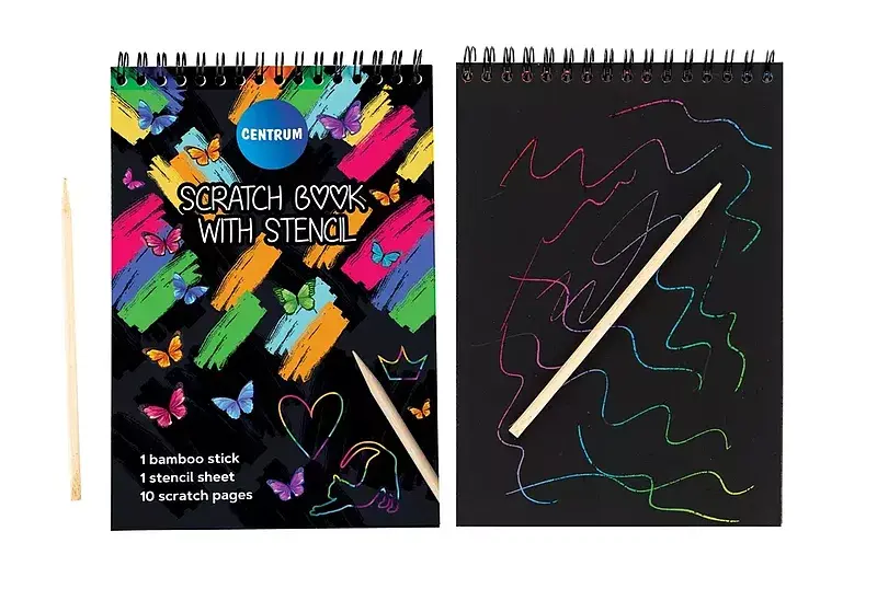 Notes z wydrapywankami z patyczkiem