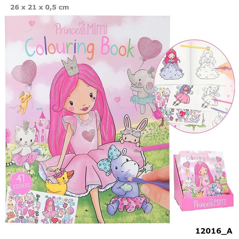 Kolorowanka z naklejkami princess mimi 12016a