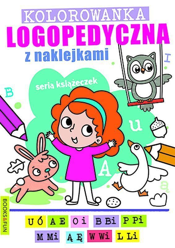 Kolorowanka logopedyczna z naklejkami 1