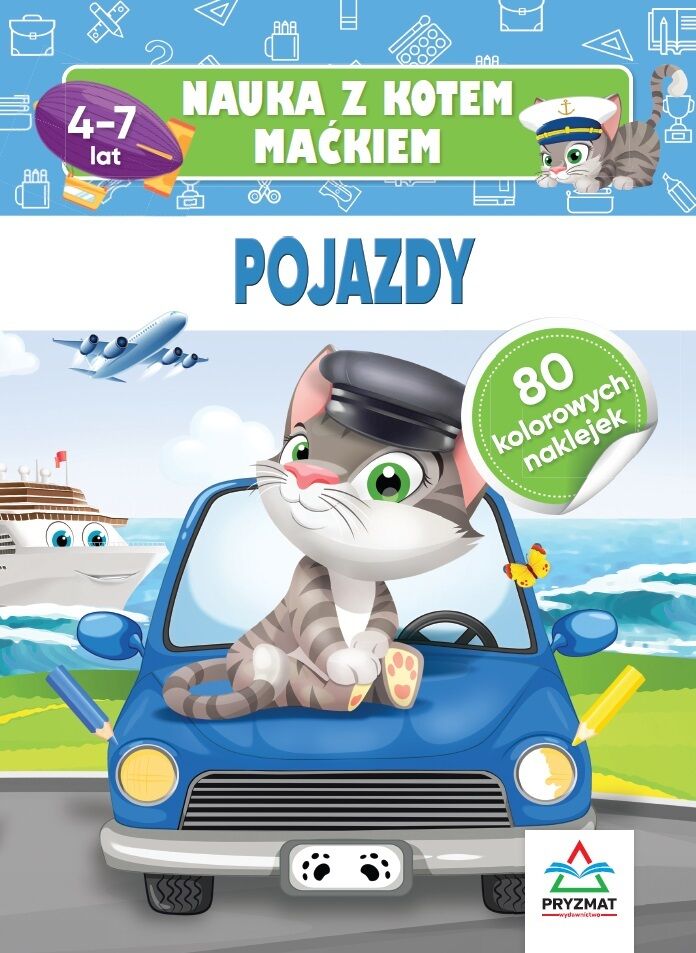 Nauka z kotem Maćkiem. Pojazdy