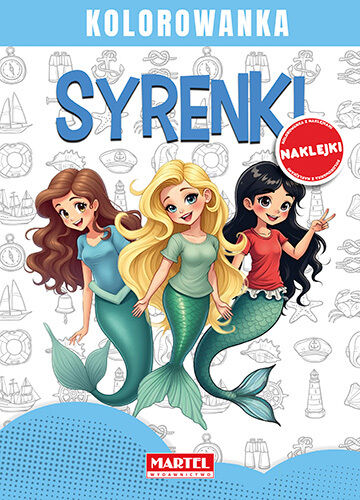 Syrenki. Kolorowanka z naklejkami