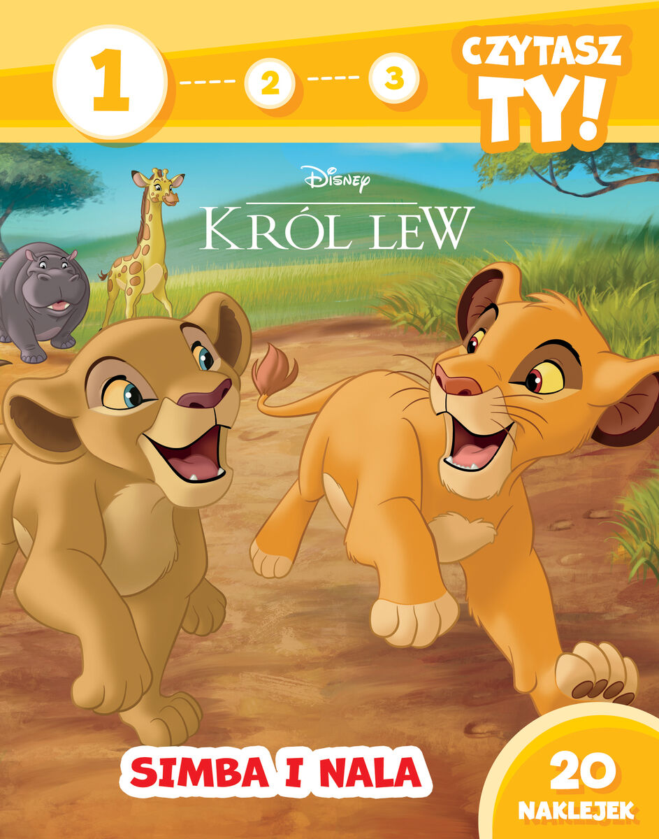 1, 2, 3, czytasz ty! Poziom 1. Simba i Nala. Disney Król Lew