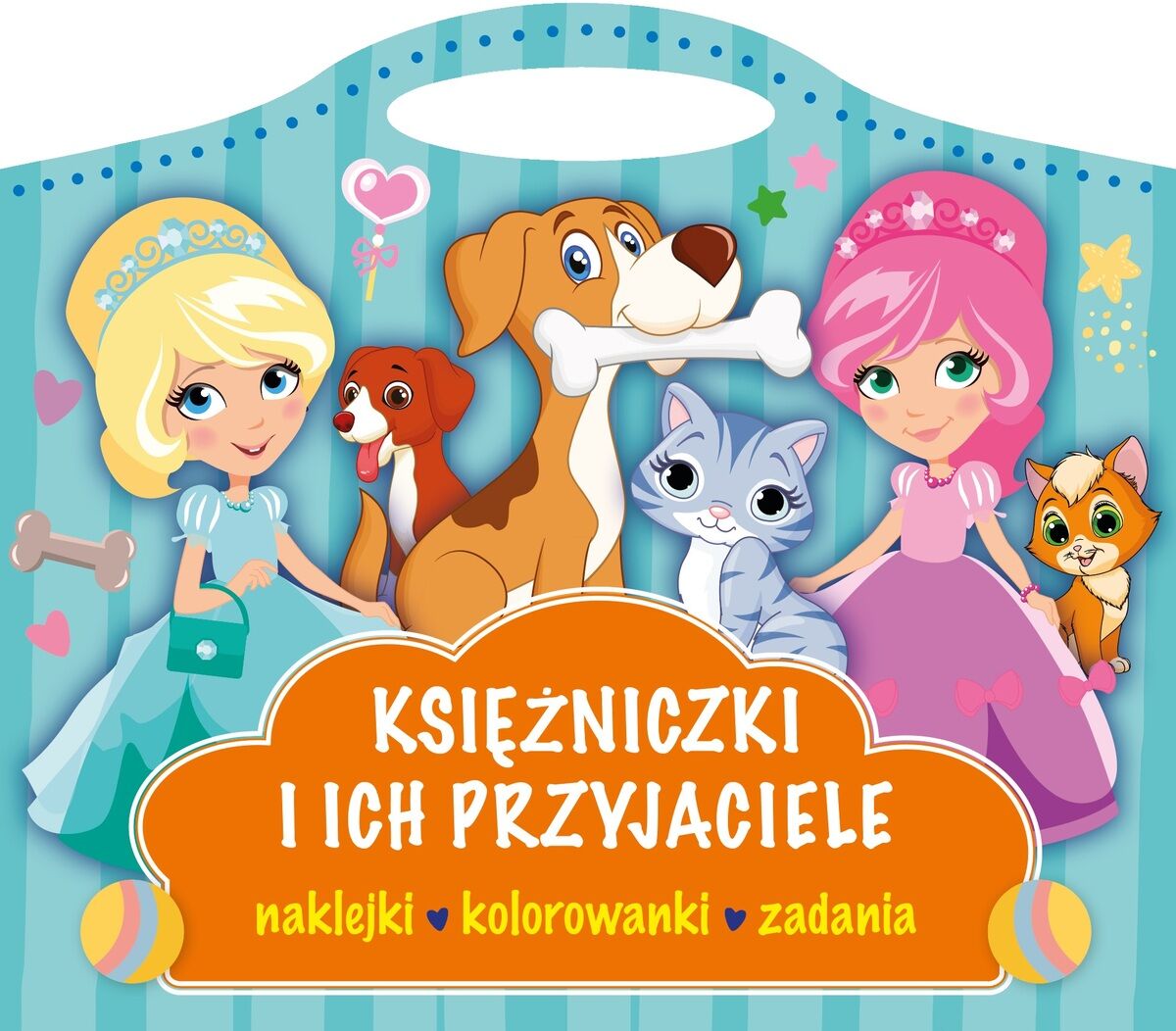 Księżniczki i przyjaciele. Naklejki, kolorowanki, zadania