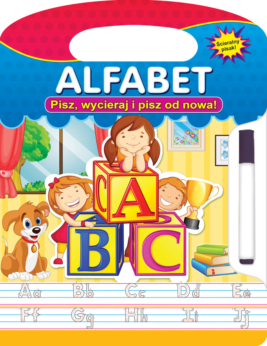 Alfabet. Pisz, wycieraj i pisz od nowa!
